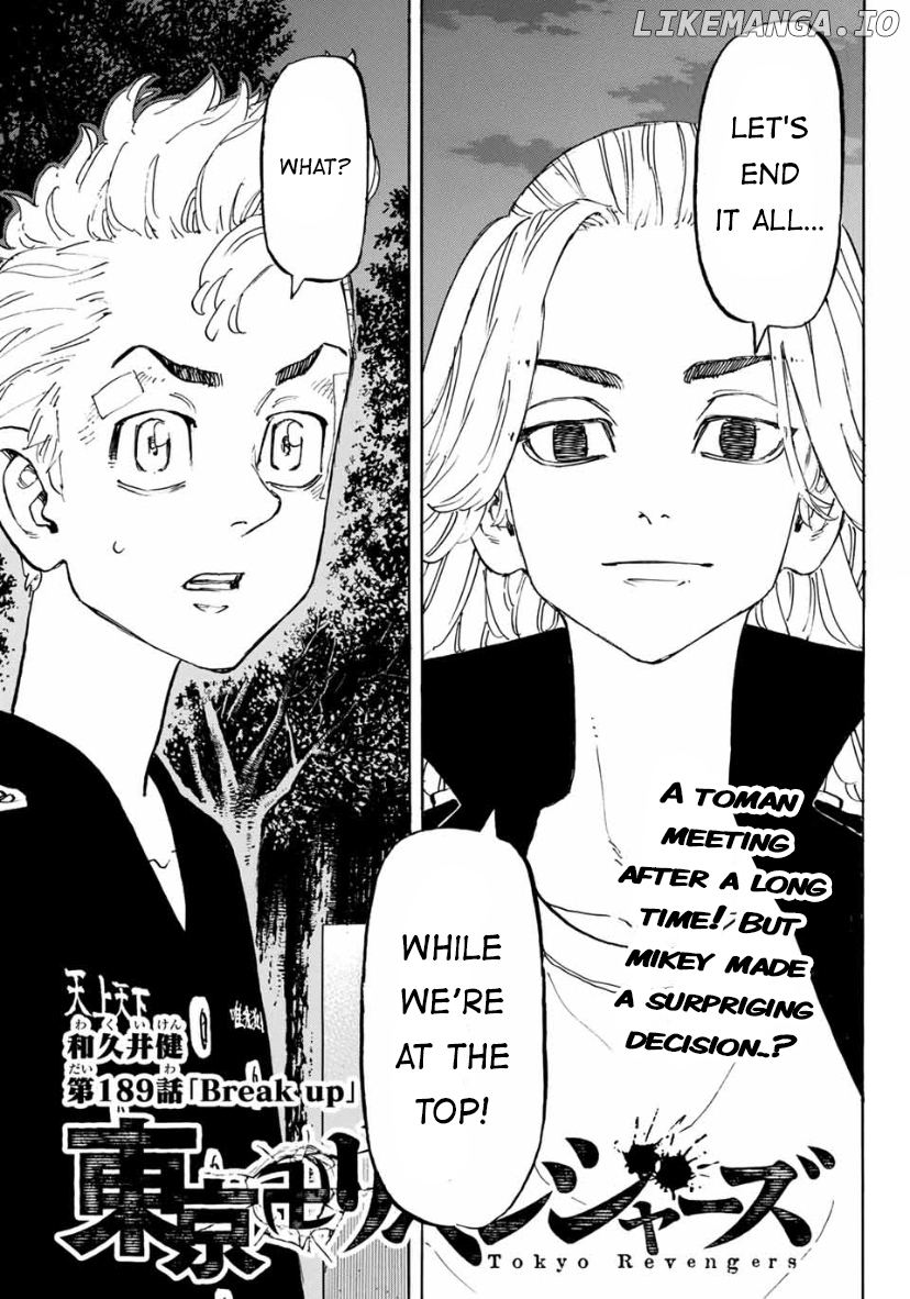 Tokyo Revengers, Chapter 189 image 01